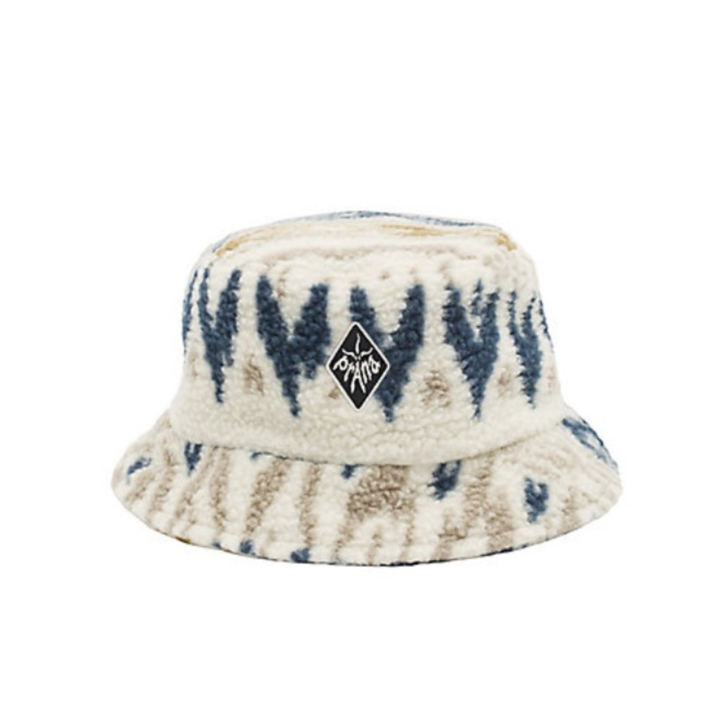 Prana Blue and Cream Patterned Hat